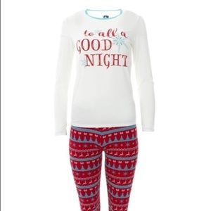 Kickee pants mama Christmas Nordic print Pjs